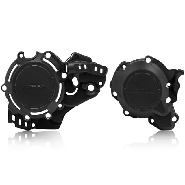 Acerbis X-Power Engine Cover Kit Black - Gasgas