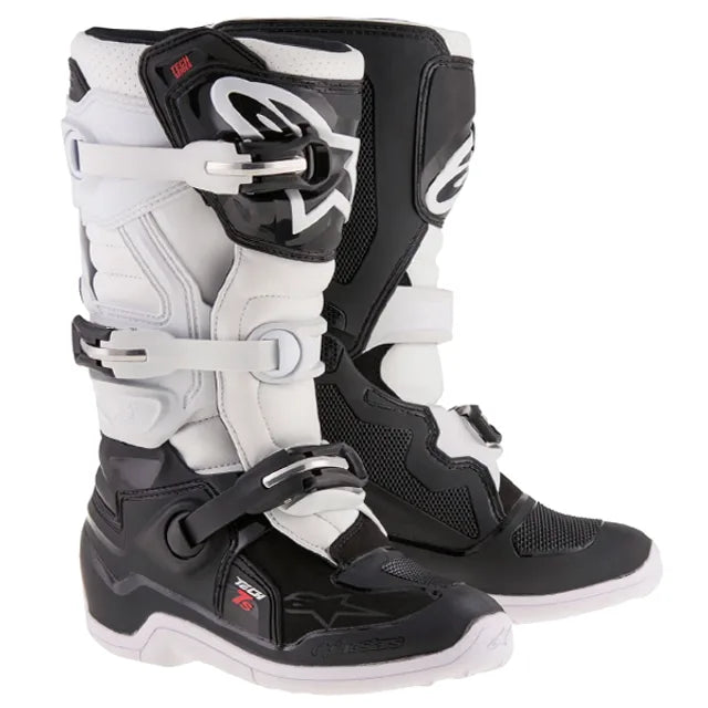 Alpinestars Tech 7S Youth Black White Motocross Boots