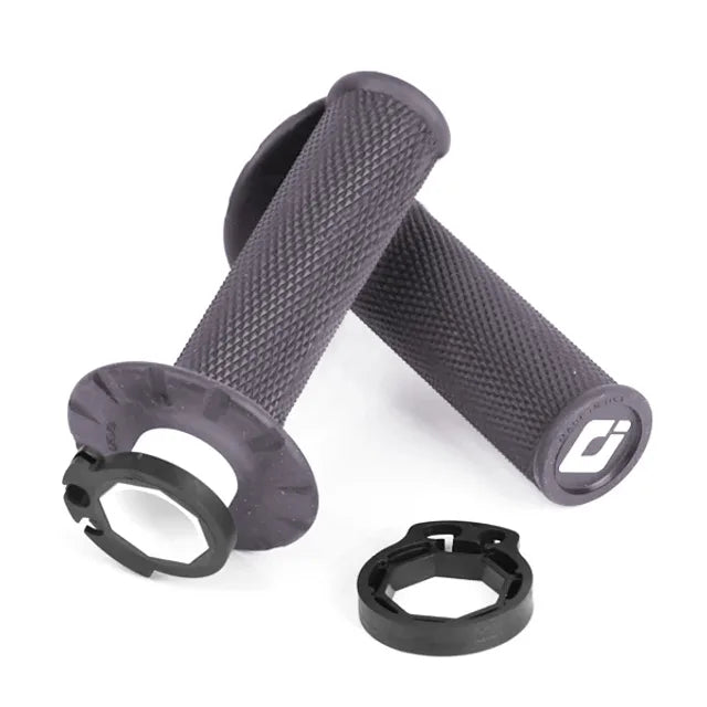 ODI V2 No-Waffle Lock-On Graphite Motocross Grips