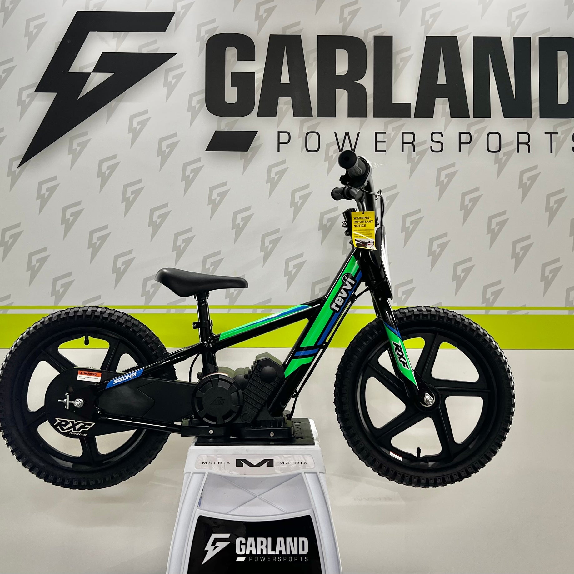 Revvi 16" 250W Electric Balance Bike - Green