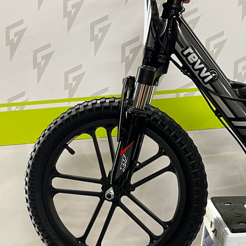 Revvi 16" Plus 250W Electric Balance Bike - Black