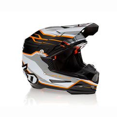 2024 6D ATR-2 Phase White Orange Motocross Helmet