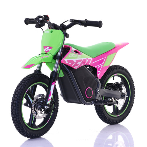 RFN 14" Warrior SX-E500 350W Kids Electric Balance Dirt Bike - Green Pink