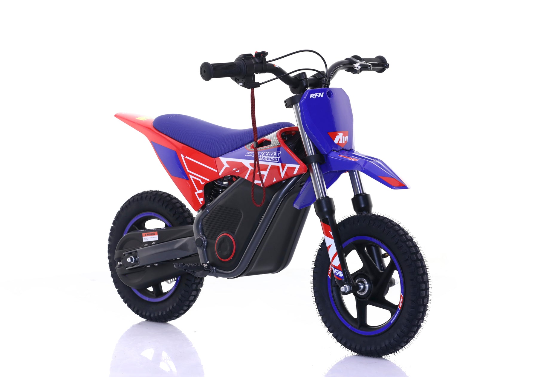 RFN 12" Warrior SX-E400 250W Kids Electric Balance Dirt Bike - Blue Red