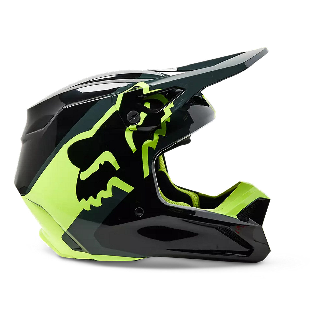 FOX Racing V1 Xpozr Black Grey Kids Motocross Helmet