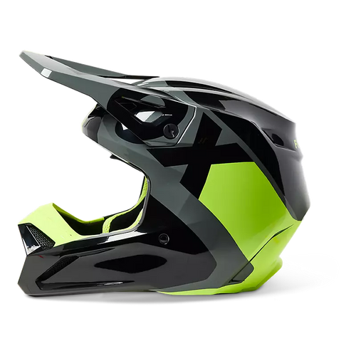 FOX Racing V1 Xpozr Black Grey Kids Motocross Helmet