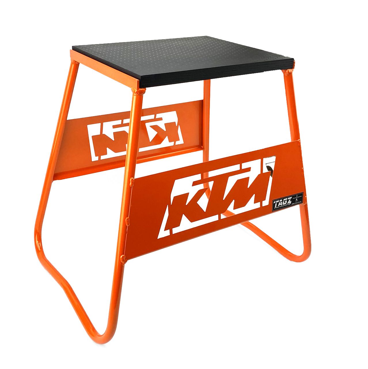 STAND 440 ORANGE KTM LOGO, MX LOGO BOX STAND