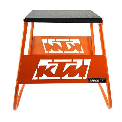 STAND 440 ORANGE KTM LOGO, MX LOGO BOX STAND