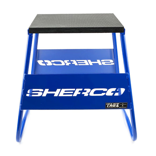 STAND 440 BLUE SHERCO LOGO, MX LOGO BOX STAND