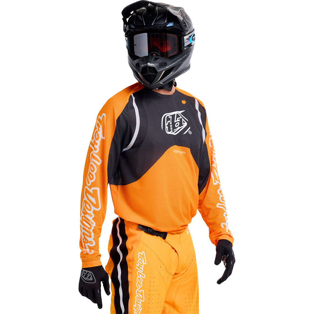 Troy Lee Designs SE Pro Air Pinned Orange Combo Set