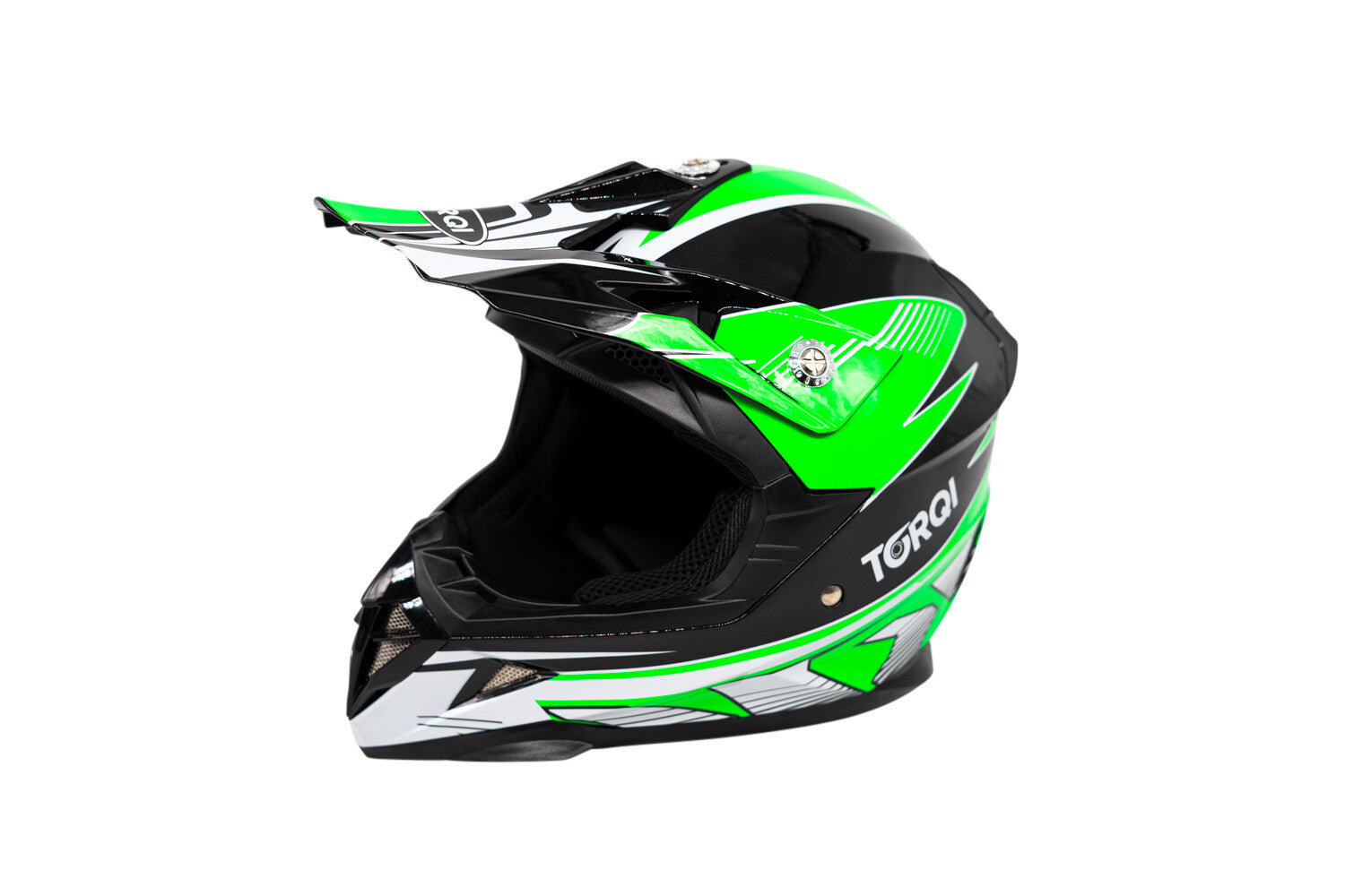 Torqi MX Style Kids Helmet - Green