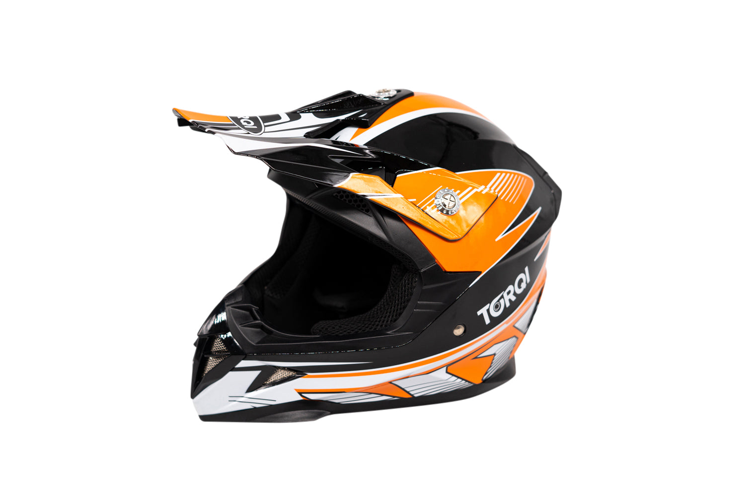 Torqi MX Style Kids Helmet - Orange