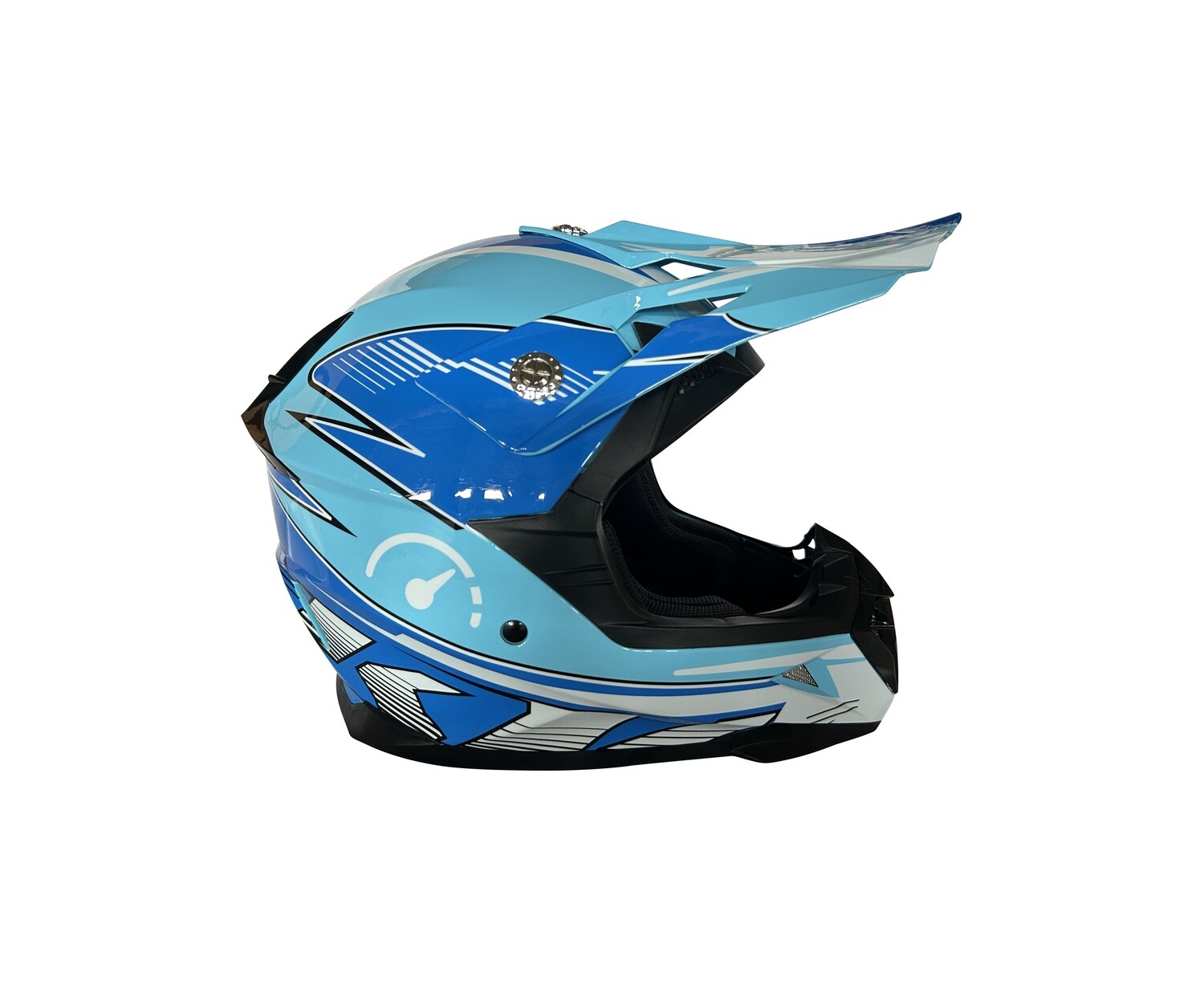 Revvi MX Style Kids Helmet - Blue