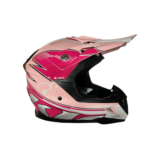 Revvi MX Style Kids Helmet - Pink