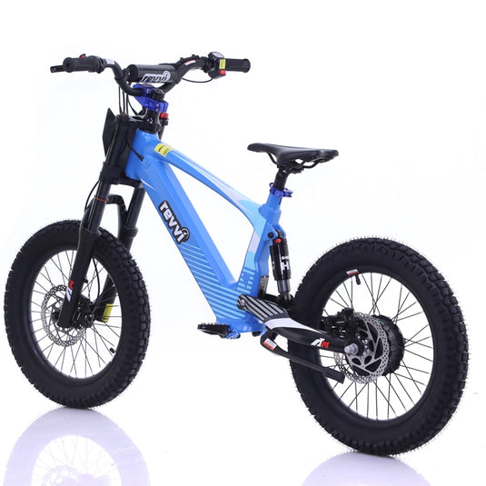 Revvi 18" 500W Electric Bike - Blue