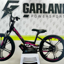 Amped A20 300W Electric Balance Bike - Black Pink Custom