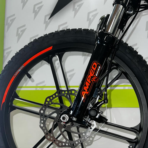 Amped A20 300W Electric Balance Bike - Black Orange Custom