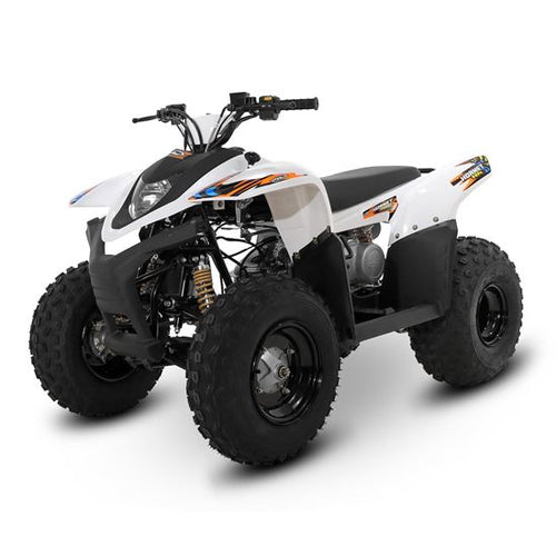 SMC Hornet100 100cc White Kids Petrol Quad Bike