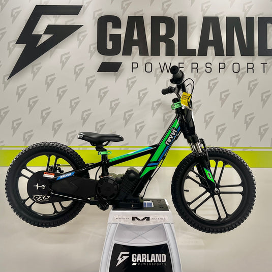 Revvi 16" Plus 250W Electric Balance Bike - Green