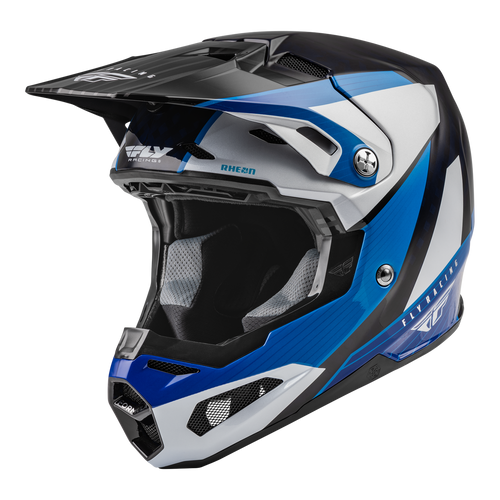 Fly Racing 2023 Formula Carbon Prime Blue White Blue Carbon Motocross Helmet