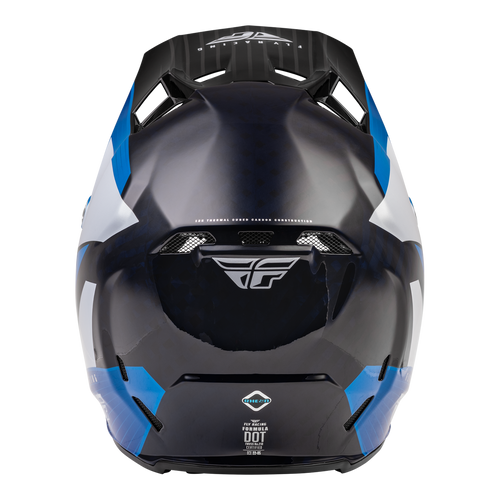 Fly Racing 2023 Formula Carbon Prime Blue White Blue Carbon Motocross Helmet