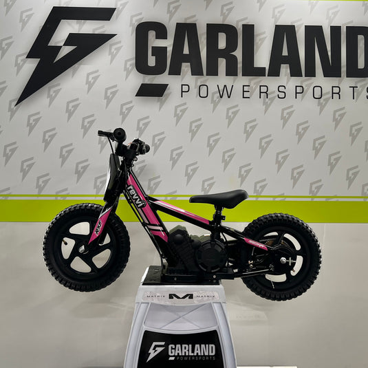 Revvi 12" 100W Electric Balance Bike - Pink