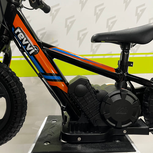 Revvi 12" 100W Electric Balance Bike - Orange