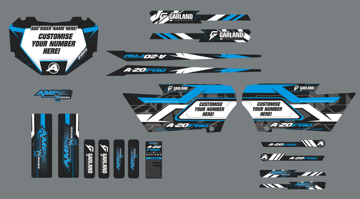 Amped A20 Pro Semi Custom Graphic Set