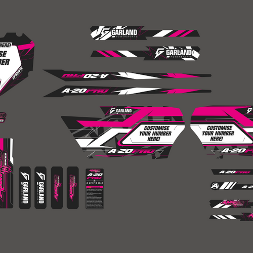 Amped A20 Pro Semi Custom Graphic Set