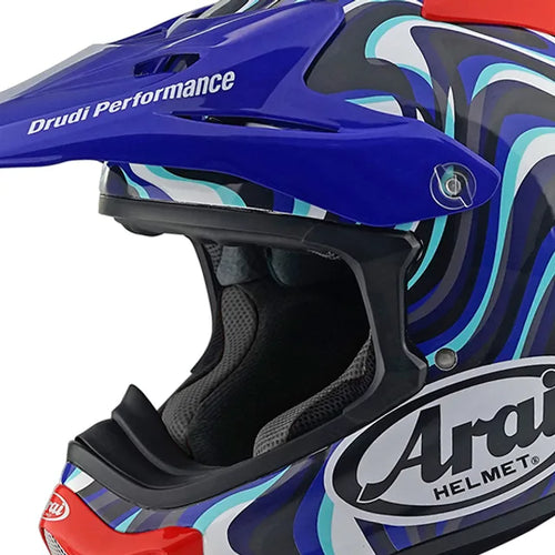 Arai MX-V EVO Stream Blue Motocross Helmet