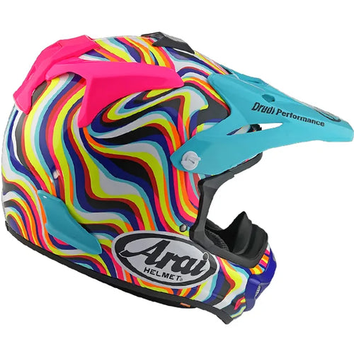 Arai MX-V EVO Stream Pink Motocross Helmet