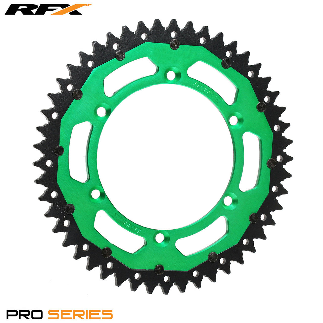 RFX Pro Series Armalite Rear Sprocket (Green) - Kawasaki