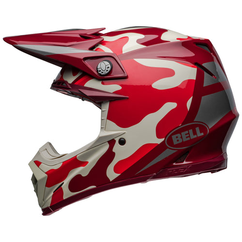 Bell 2024 Moto 9S Flex Ferrandis Merchant Red Silver Motocross Helmet