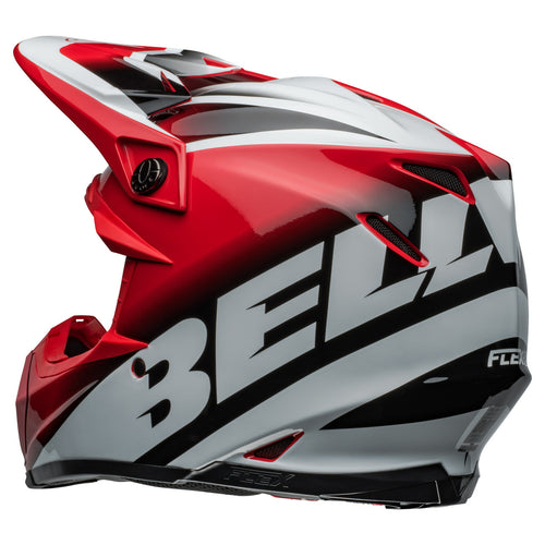 Bell 2024 Moto 9S Flex Rail Red White Motocross Helmet