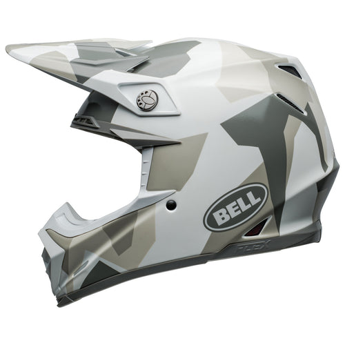 Bell 2024 Moto 9S Flex Rover White Camo Motocross Helmet