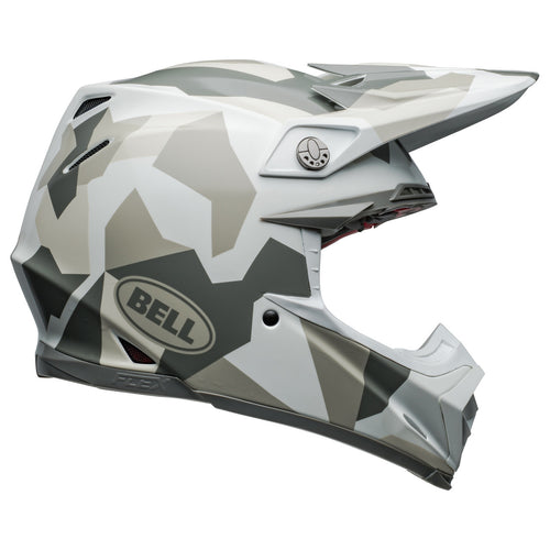 Bell 2024 Moto 9S Flex Rover White Camo Motocross Helmet