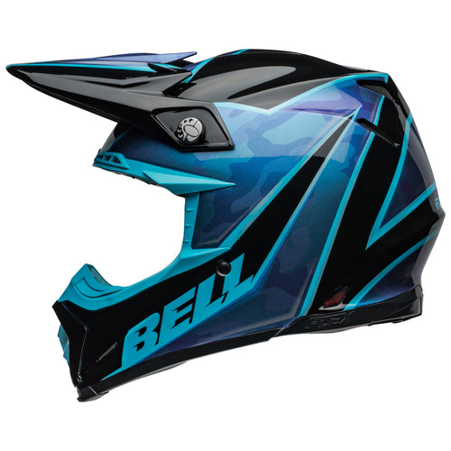 Bell 2024 Moto 9S Flex Sprite Black Blue Motocross Helmet