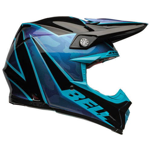 Bell 2024 Moto 9S Flex Sprite Black Blue Motocross Helmet