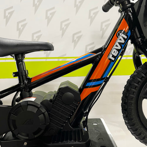 Revvi 12" 100W Electric Balance Bike - Orange