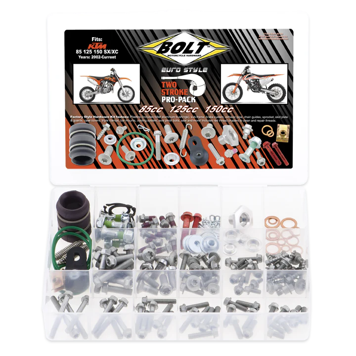 Bolt Hardware Pro Pack Bolt Kit - KTM SX/EXC 85/125/150 02-24