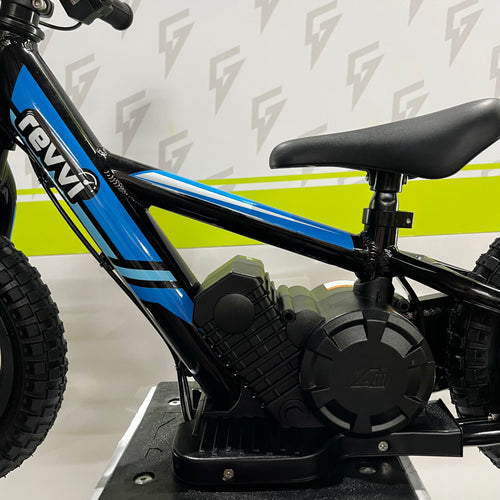 Revvi 12" 100W Electric Balance Bike - Blue