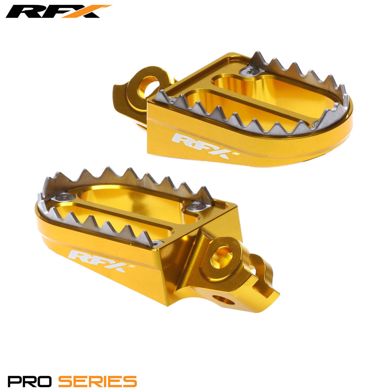 RFX Pro Series 2 Footrests (Yellow) - Suzuki