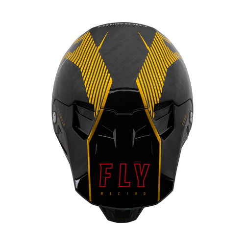 Fly Racing 2023 Formula Carbon Tracer Gold Motocross Helmet