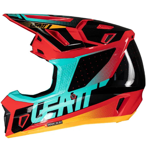 Leatt Moto 7.5 V25 Red Motocross Helmet with free goggles