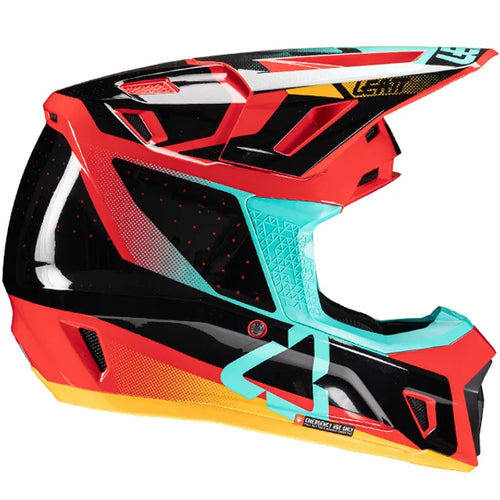 Leatt Moto 7.5 V25 Red Motocross Helmet with free goggles