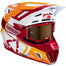 Leatt Moto 7.5 V25 Ruby Motocross Helmet with free goggles