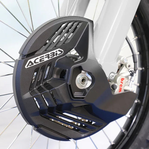 Acerbis Linear Front Brake Disc Guard Black - Fantic