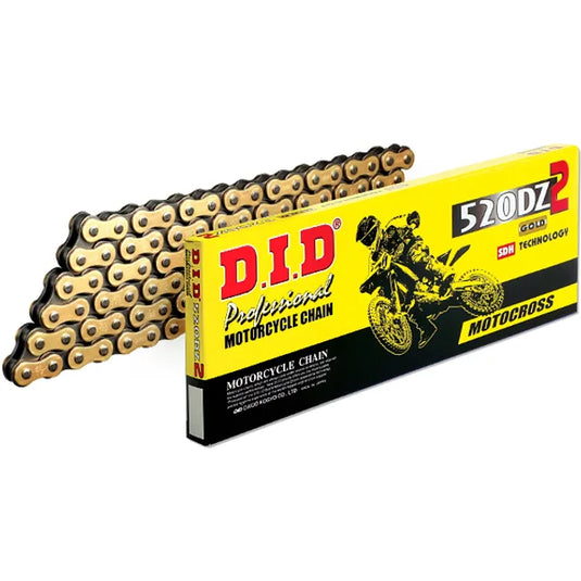 DID 520 DZ2 Gold Black Chain 118 Link