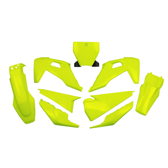 UFO Plastic Kit Neon Yellow Husqvarna TC/FC 125-450 2019-2022