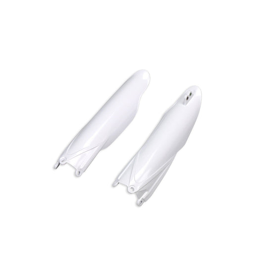 UFO Fork Guards White Yamaha YZF 14 Shape